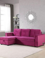 Madera 5 Seater L-Shape Sofa Cum Bed with Comfort Cushion