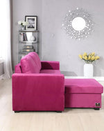 Madera 5 Seater L-Shape Sofa Cum Bed with Comfort Cushion