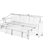 Madera 5 Seater L-Shape Sofa Cum Bed with Comfort Cushion