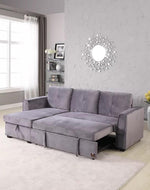 Madera 5 Seater L-Shape Sofa Cum Bed with Comfort Cushion - Bloomart