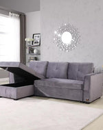 Madera 5 Seater L-Shape Sofa Cum Bed with Comfort Cushion