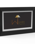 Wooden Photo Frame In Black Finish 8x6 Photo Size - Bloomart