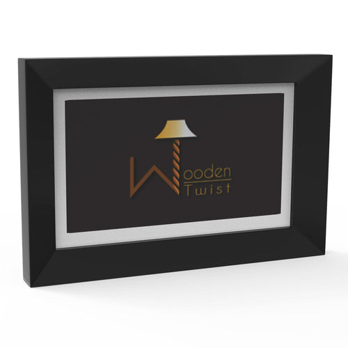 Wooden Photo Frame In Black Finish 7x5 - 7x9 Photo Size