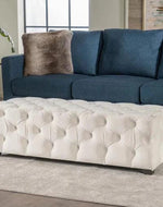 Wide Tufted Modern Bench For Living Room - Bloomart