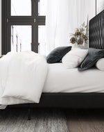 Bloomart Redo Modernize  Button Tufted Upholstered Queen Size Bed Elegant and Durable Contemporary