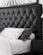 Bloomart Redo Modernize  Button Tufted Upholstered Queen Size Bed Elegant and Durable Contemporary