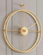 Double Ring Gold Wall Clock
