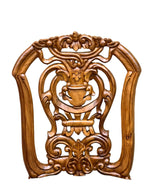 Wooden Twist Bartelso DesignerBack Hand Carved Teak Wood Dining Chair