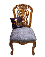 Wooden Twist Bartelso DesignerBack Hand Carved Teak Wood Dining Chair