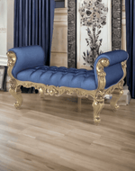Hand Carved Teak Wood Bench Couch Sofa - Bloomart