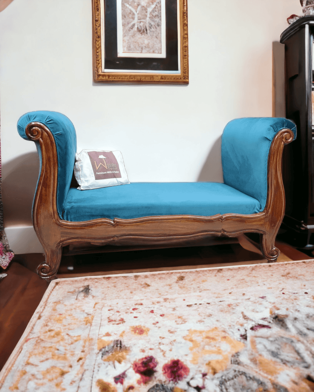 Fovero Sheesham Wood Bench Couch - Bloomart