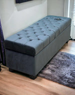 Bloomart Zelja Solid Wood Flip Top Storage Bench Couch - Bloomart