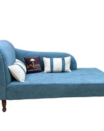 Bloomart Swanky Home Decor Teak Wood Boucle Fabric Sofa Set 3+1+1 with 4 Cushions Elegant Living Room