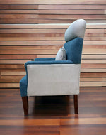Bloomart Swanky Home Decor Teak Wood Boucle Fabric Sofa Set 3+1+1 with 4 Cushions Elegant Living Room