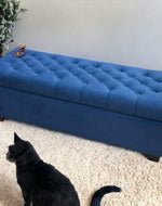 Bloomart Zelja Solid Wood Flip Top Storage Bench Couch