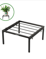 Plant Holder Stand ( Set Of 4 ) Metal & Iron for Home and Garden (Black)