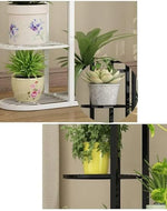 Bloomart Multi-Tier (Black) Plant Stand for Living Room Balcony Garden Decor