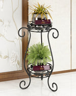 Metal Flower Pot Stand‎ (Black) - Bloomart