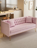 Bloomart Opulent Modern Sofa Elegant Velvet Seating 3 Seater Sofa Set