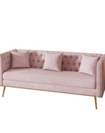 Bloomart Opulent Modern Sofa Elegant Velvet Seating 3 Seater Sofa Set