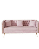 Bloomart Opulent Modern Sofa Elegant Velvet Seating 3 Seater Sofa Set