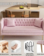 Bloomart Opulent Modern Sofa Elegant Velvet Seating 3 Seater Sofa Set