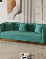 Bloomart Opulent Modern Sofa Elegant Velvet Seating 3 Seater Sofa Set