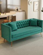 Bloomart Opulent Modern Sofa Elegant Velvet Seating 3 Seater Sofa Set