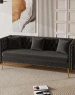 Bloomart Opulent Modern Sofa Elegant Velvet Seating 3 Seater Sofa Set