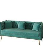 Bloomart Opulent Modern Sofa Elegant Velvet Seating 3 Seater Sofa Set