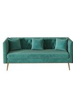 Bloomart Opulent Modern Sofa Elegant Velvet Seating 3 Seater Sofa Set