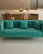 Bloomart Opulent Modern Sofa Elegant Velvet Seating 3 Seater Sofa Set