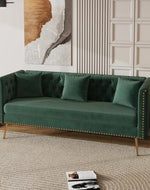 Bloomart Opulent Modern Sofa Elegant Velvet Seating 3 Seater Sofa Set