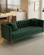 Bloomart Opulent Modern Sofa Elegant Velvet Seating 3 Seater Sofa Set