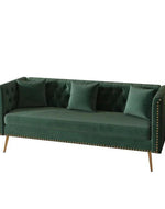 Bloomart Opulent Modern Sofa Elegant Velvet Seating 3 Seater Sofa Set