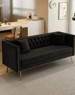 Bloomart Opulent Modern Sofa Elegant Velvet Seating 3 Seater Sofa Set