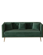 Bloomart Opulent Modern Sofa Elegant Velvet Seating 3 Seater Sofa Set