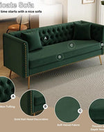 Bloomart Opulent Modern Sofa Elegant Velvet Seating 3 Seater Sofa Set