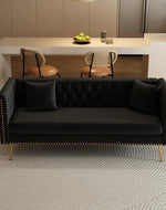 Bloomart Opulent Modern Sofa Elegant Velvet Seating 3 Seater Sofa Set