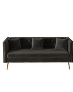 Bloomart Opulent Modern Sofa Elegant Velvet Seating 3 Seater Sofa Set