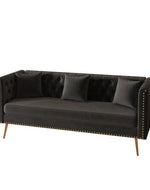 Bloomart Opulent Modern Sofa Elegant Velvet Seating 3 Seater Sofa Set