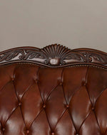 Wooden Handicraft Craved Genuine 3+1+1 With Table (Teak Wood, Dark Brown)
