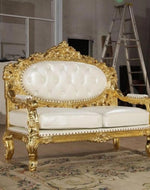 Bloomart Royal Antique Gold Carved Sofa ( 2 Seater )