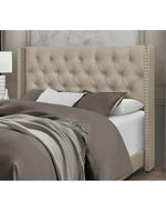 Bloomart Modern Button Tufted Standard Queen Size Bed Elegant Upholstered Velvet for Stylish Bedroom Décor