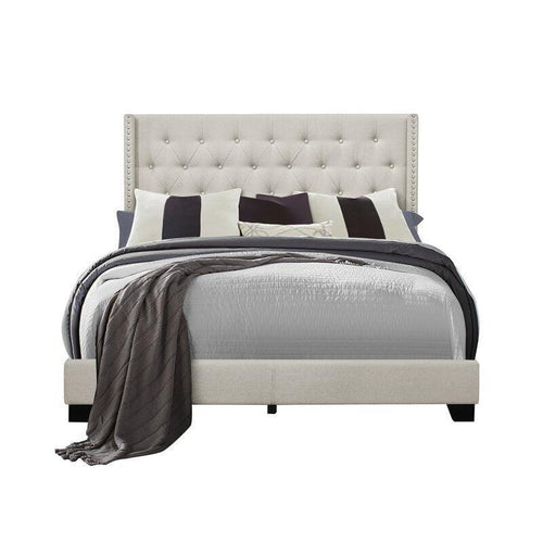 Bloomart Glory Elegant Velvet Upholstered Button Tufted Bed For Luxury Bedroom
