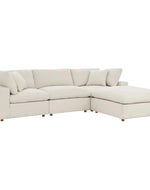 Bloomart Modernize Relleno L-Shape 4 Piece Sectional Sofa Set