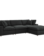Bloomart Modernize Relleno L-Shape 4 Piece Sectional Sofa Set