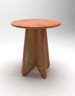 Bloomart Eensy Rattan Round Teak Wood Side Table Stylish & Functional for Living Room or Bedroom
