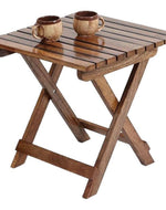 Bloomart Modern Contemporary Foldable Mango Wood End Table