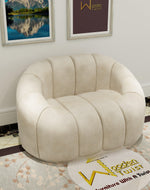 Collin Modern Oval Shape Single Seater Sofa